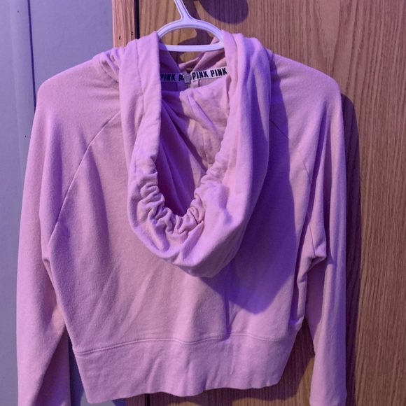 PINK cropped full zip sweater size xs - Picture 2 of 5